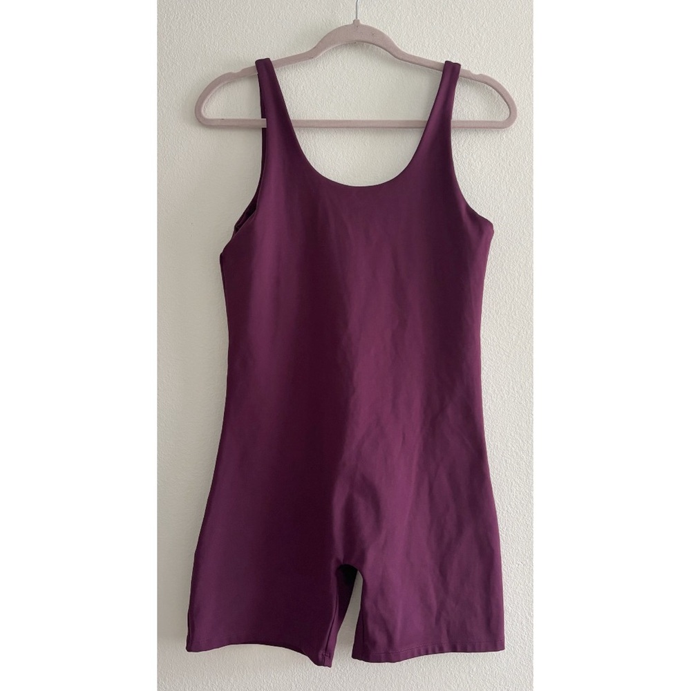 Girlfriend Collective Purple Romper